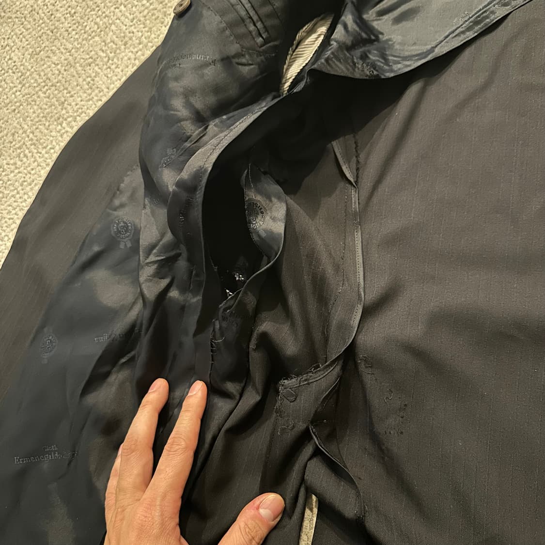 에르메네질도 제냐  Ermenegildo Zegna 실크 테일러드 자켓 상품이미지7