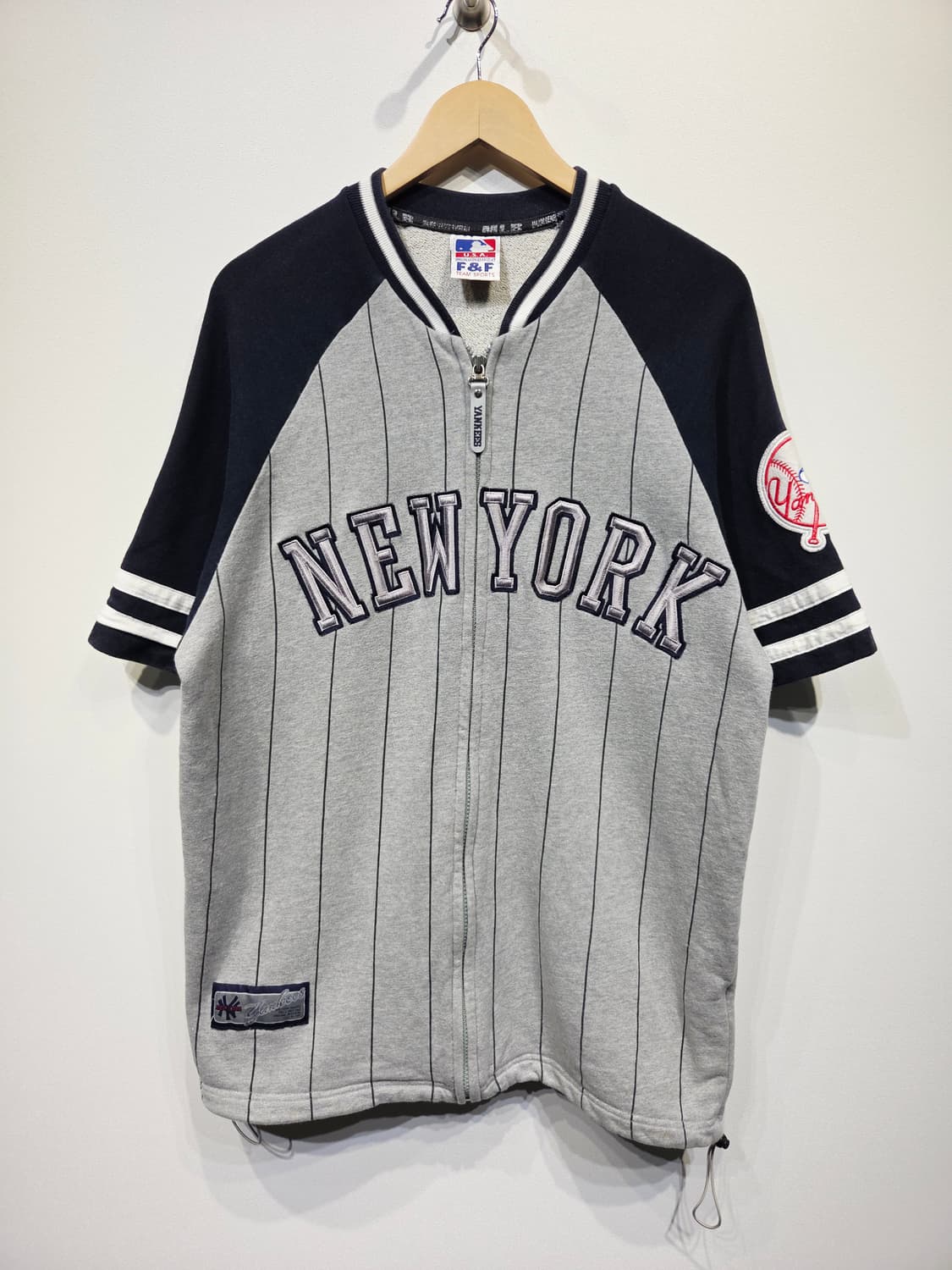 MLB 뉴욕 양키스 코튼 집업 베이스볼 져지_95 상품이미지2