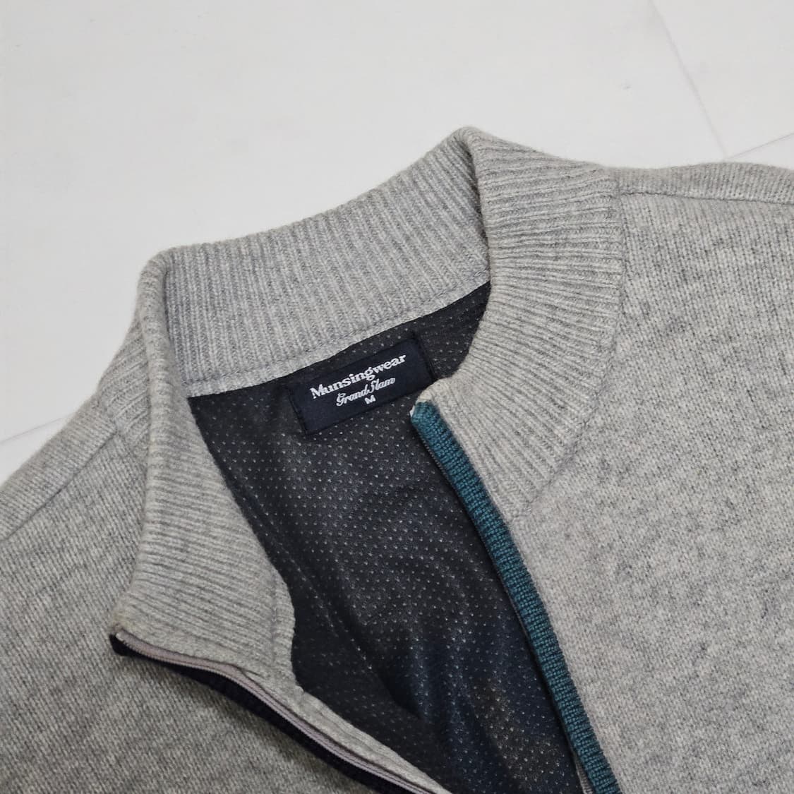 95 남성 먼싱웨어 그랜드슬램 방풍 반집업 니트 상품이미지4