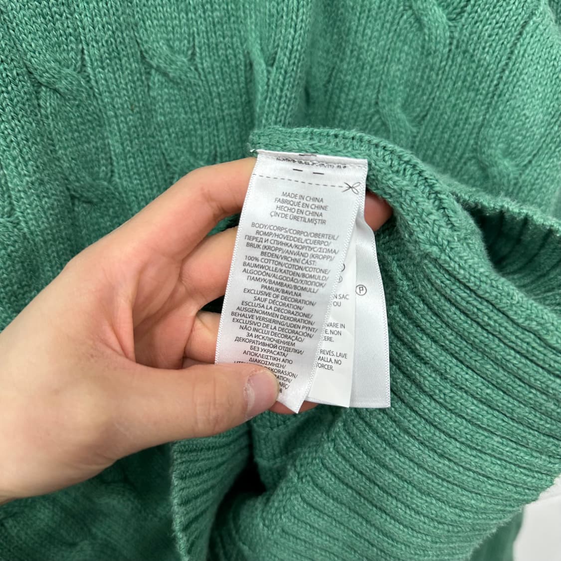 폴로 꽈배기 니트 상품이미지4