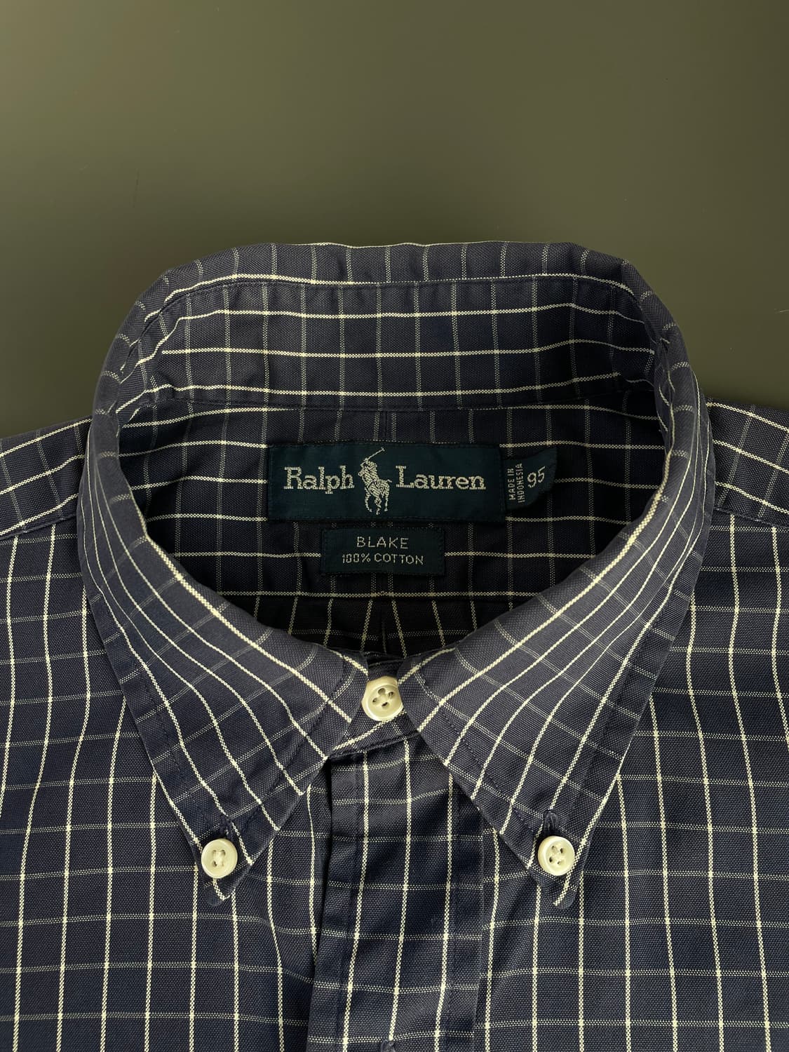 [M] 폴로 랄프로렌 코튼 깅엄 체크 셔츠 BLAKE 핏 상품이미지5