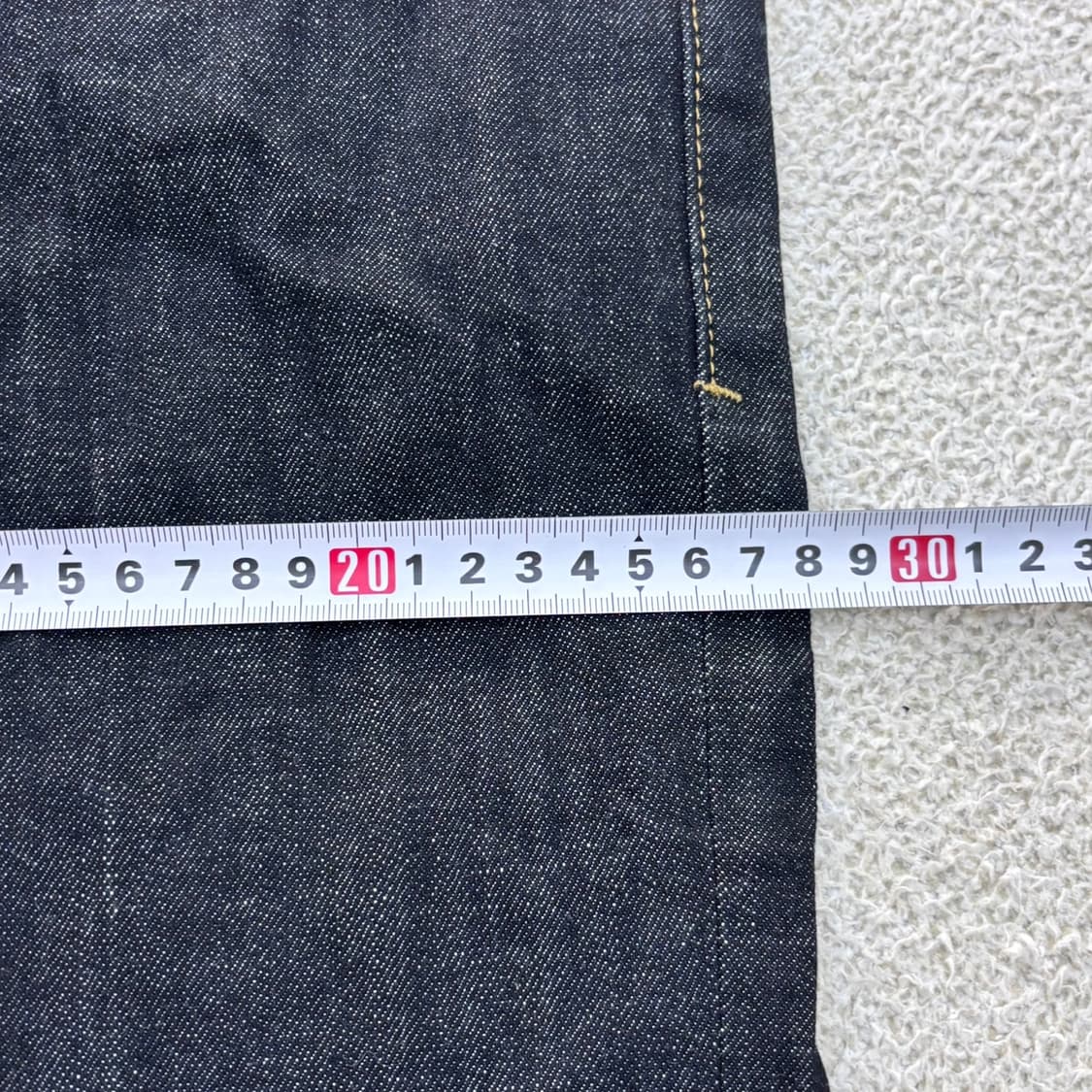 M(31) 플랙 진청 생지 데님 팬츠 0608E2 상품이미지7