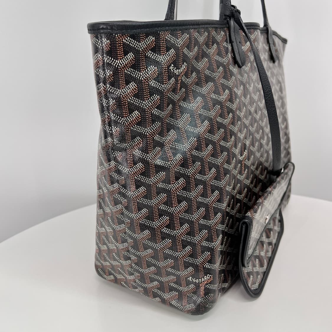 [감정완료] 고야드 생루이 쇼퍼백 블랙 PM 상품이미지6