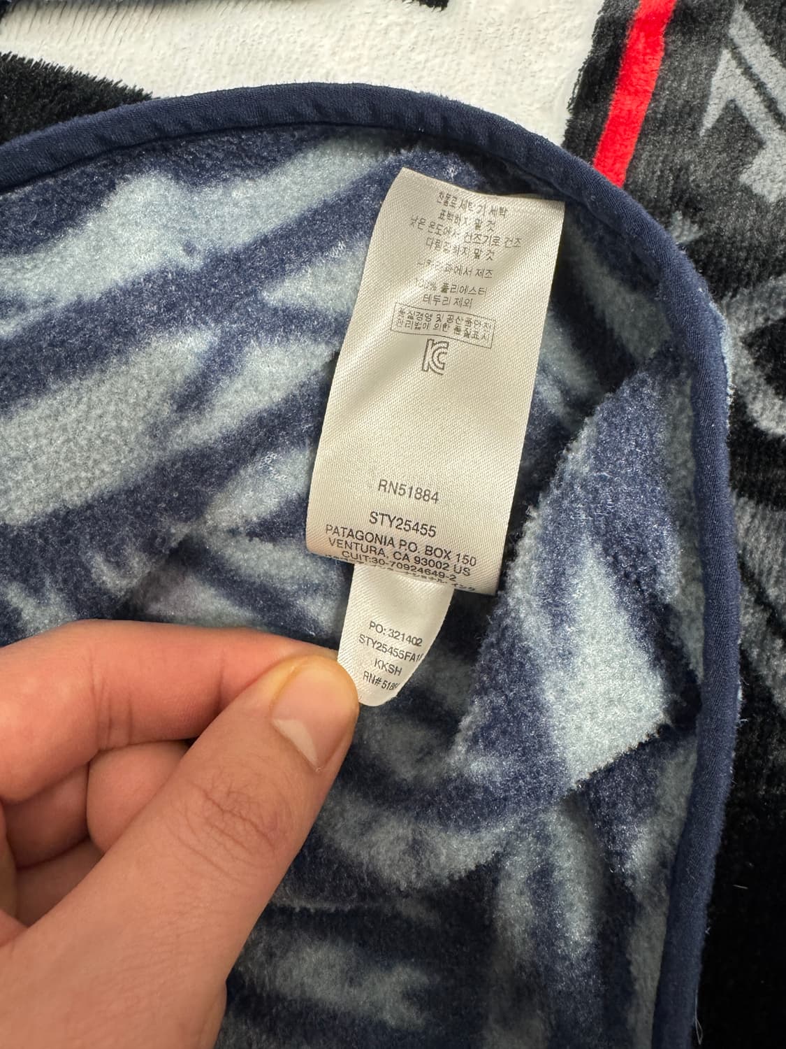 파타고니아 신칠라 스냅 티 풀 오버 쿠타 클래쉬 쉐도우 블루 상품이미지8