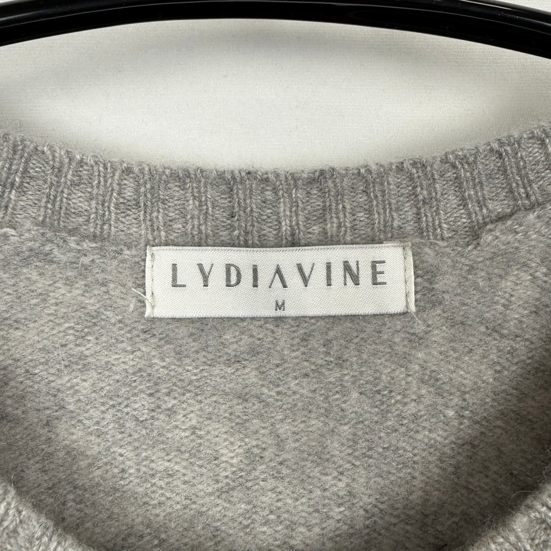 (M) LYDIAVINE 우먼스 캐시미어 가디건 그레이 상품이미지3