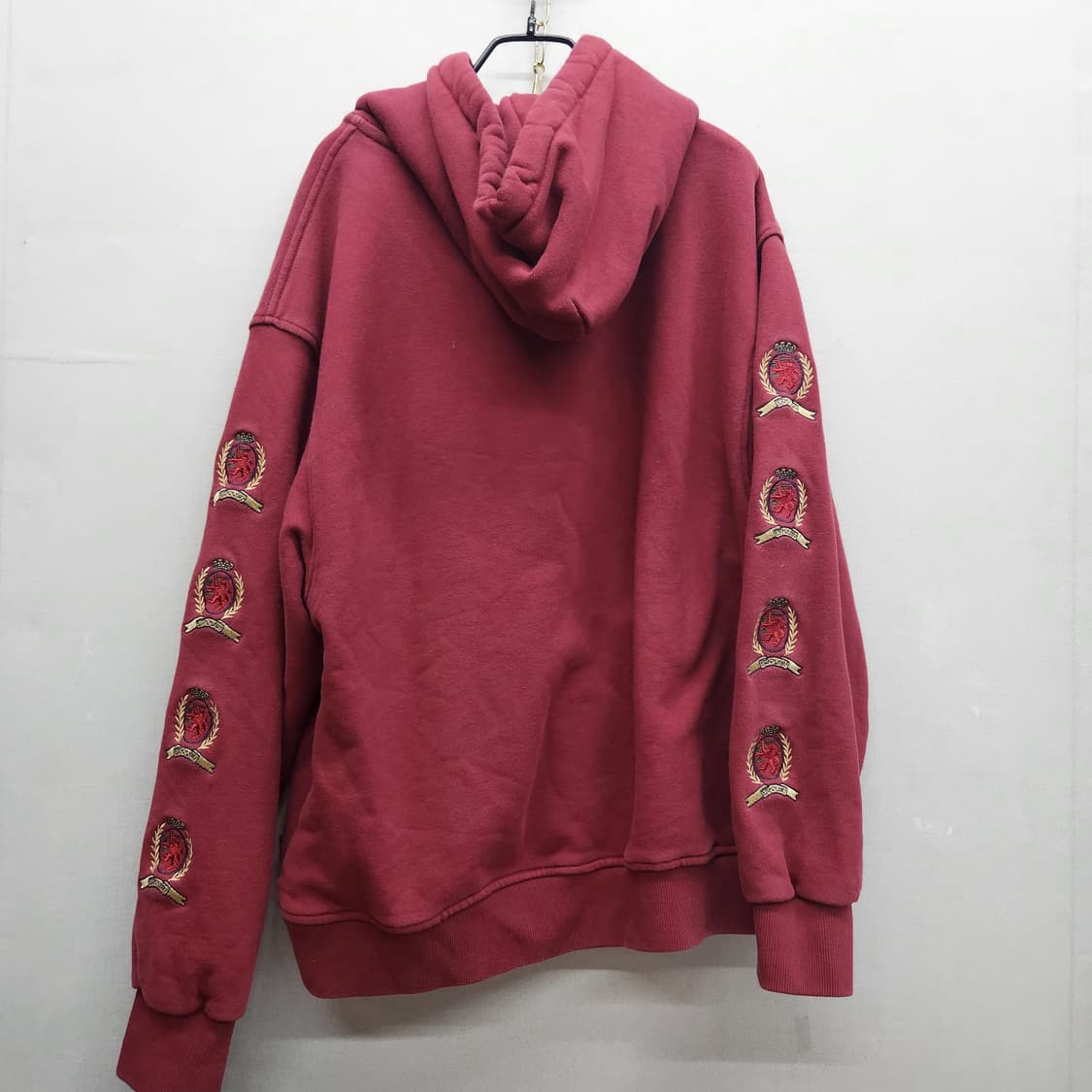 타미진스 크레스트 로고(센터/사이드) 버건디 후드M(XL)남여공용 상품이미지5