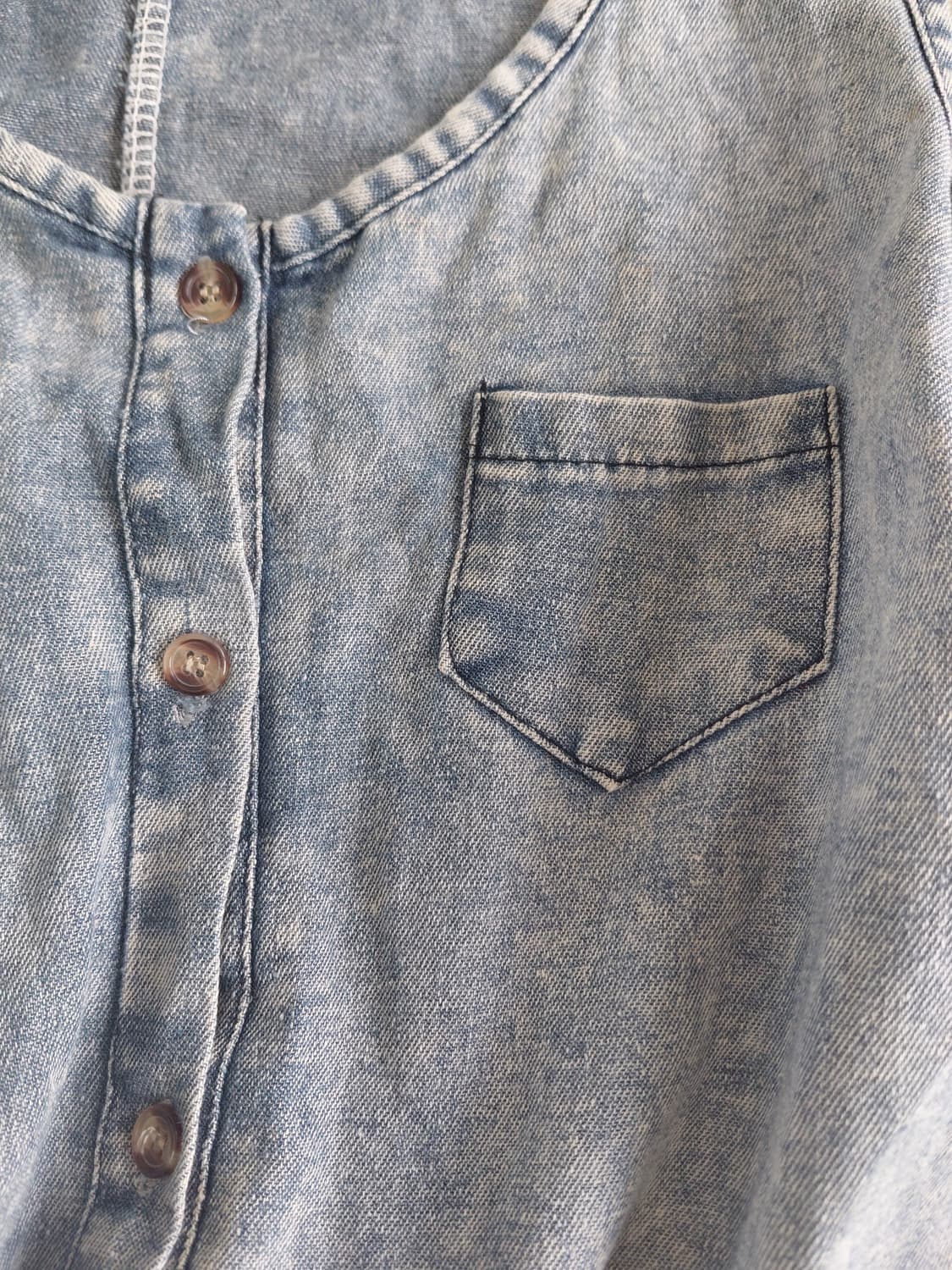 [빈티지] 청 데님 끈 롬퍼 점프수트 상품이미지2