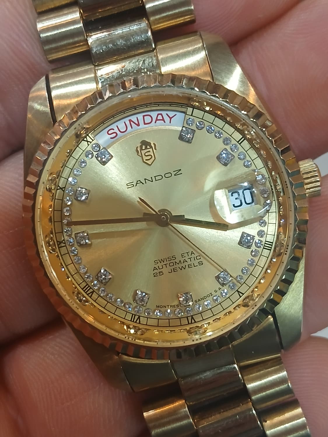 swiss SANDOZ 오토매틱 시계 상품이미지3