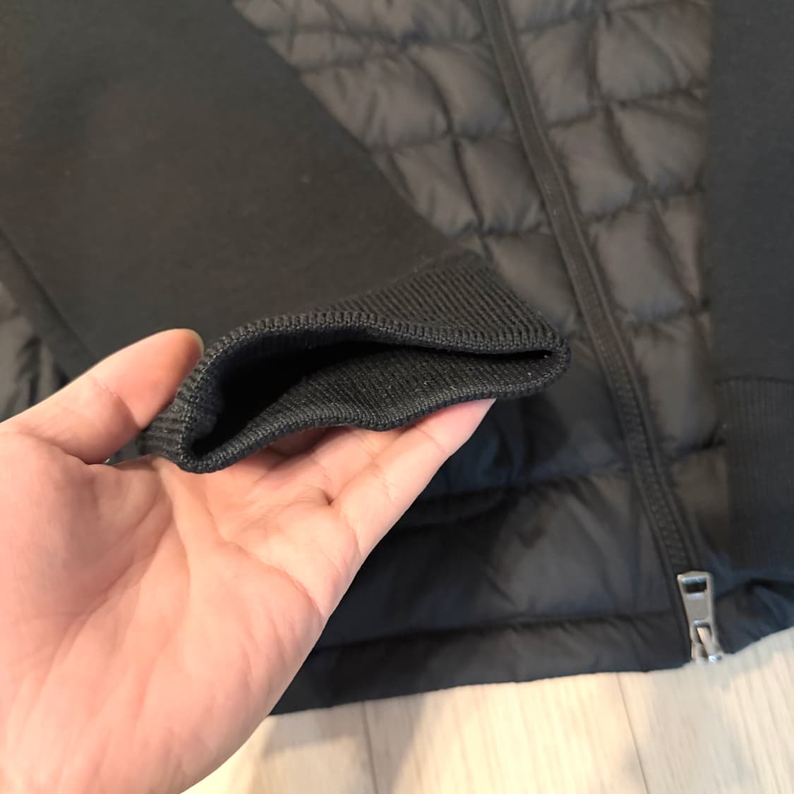 {신형/XL} 몽클레어 김현우 니트 울 패딩 블랙 상품이미지5