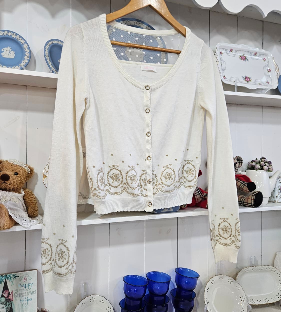 리즈리사(LIZ LISA) 도트시스루 가디건 상품이미지2