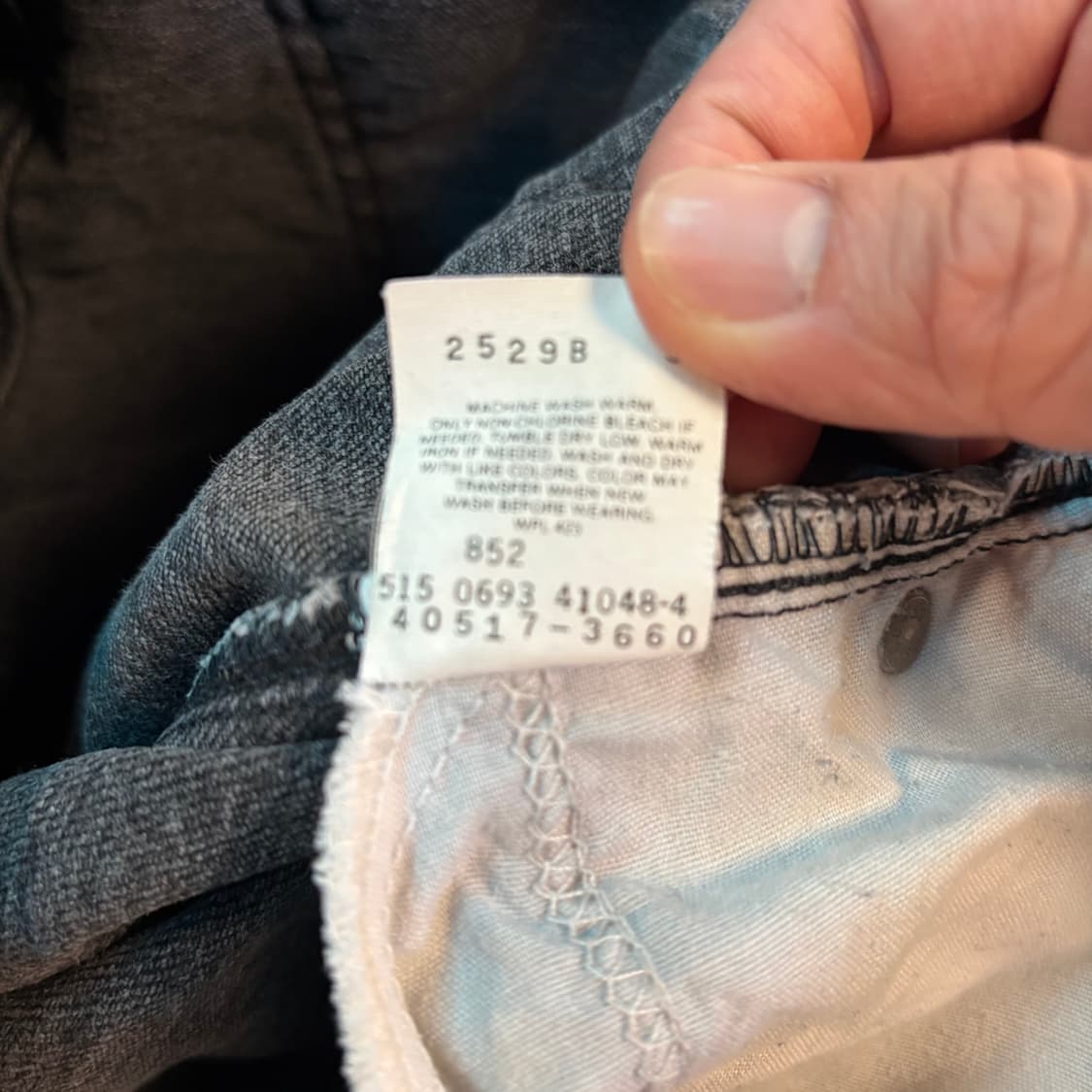 [38/34] USA 🇺🇸 리바이스 517 오렌지 탭 흑청 블랙 상품이미지9