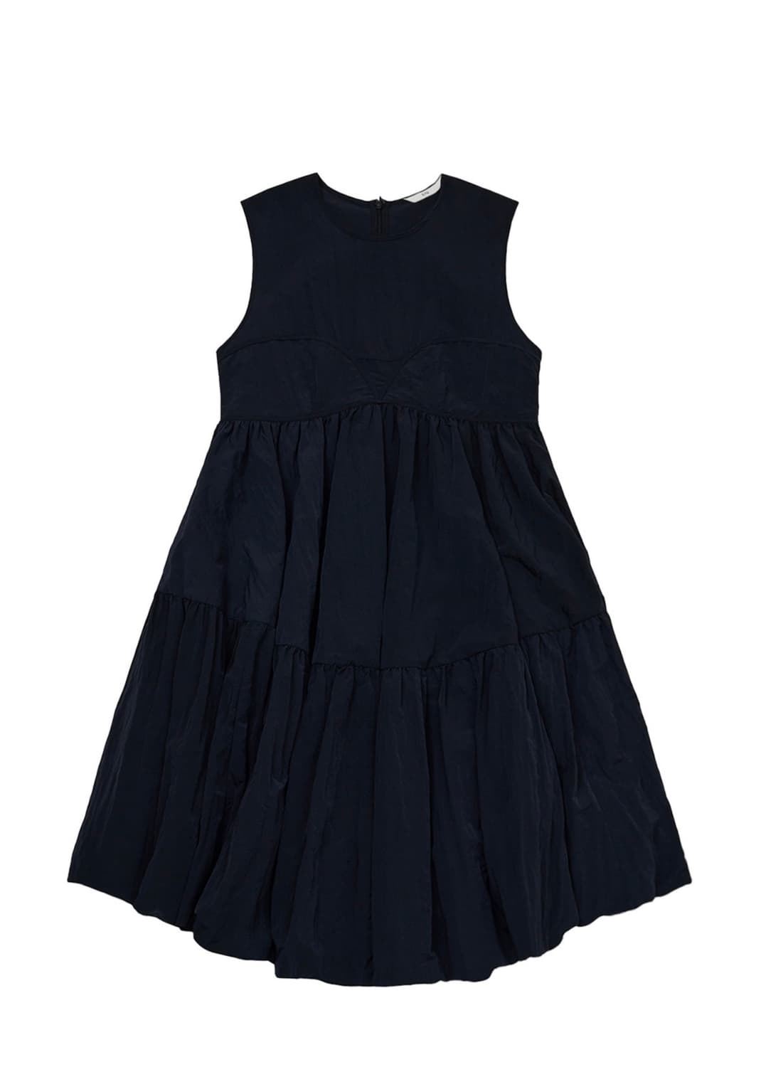 STU 우먼즈 포플린 슬리브리스 드레스 네이비 상품이미지6