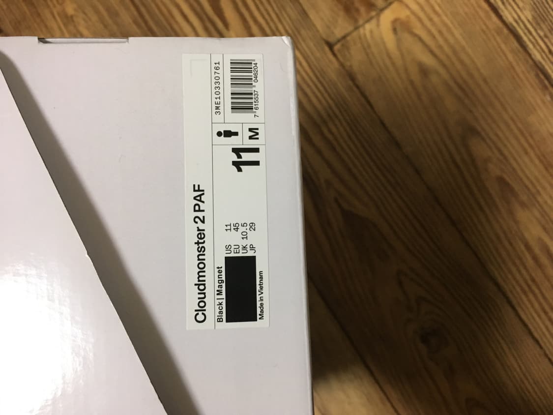 온러닝 파프 클라우드몬스터2 블랙 판매합니다  상품이미지9