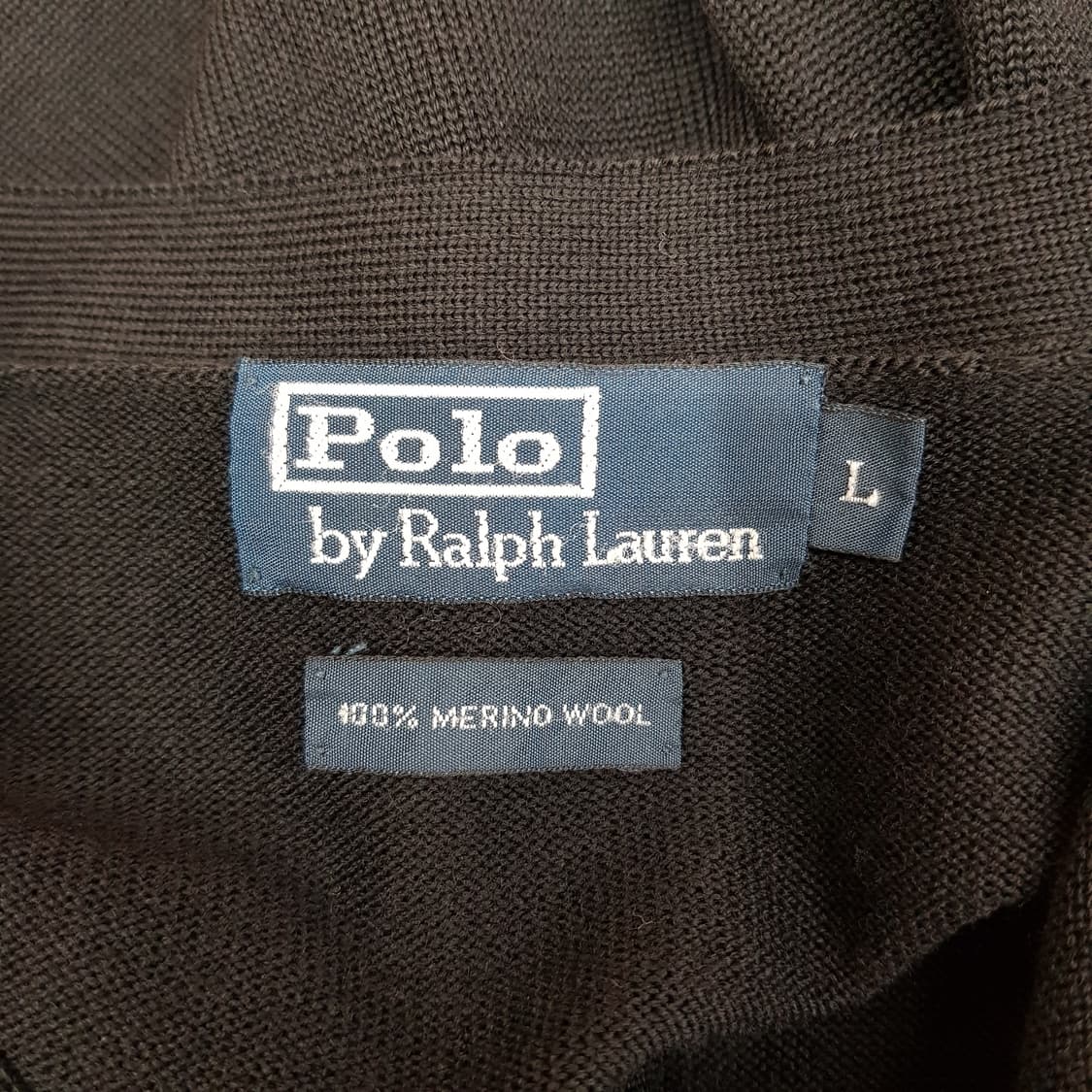 폴로 랄프로렌 메리노울 브이넥 가디건 L사이즈 상품이미지3
