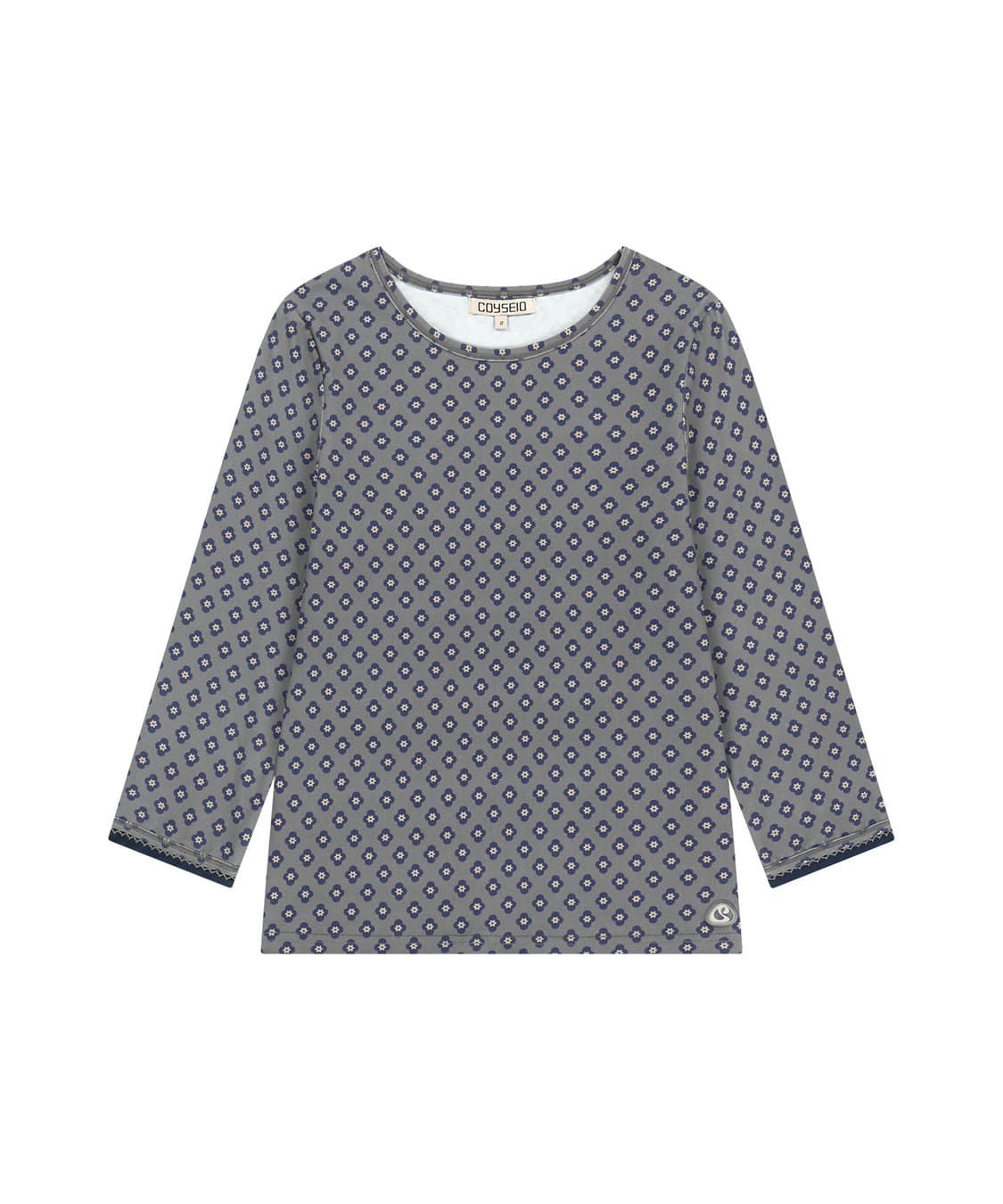 코이세이오 FLOWER CAPRI SLEEVE GREY 1사이즈 상품이미지1