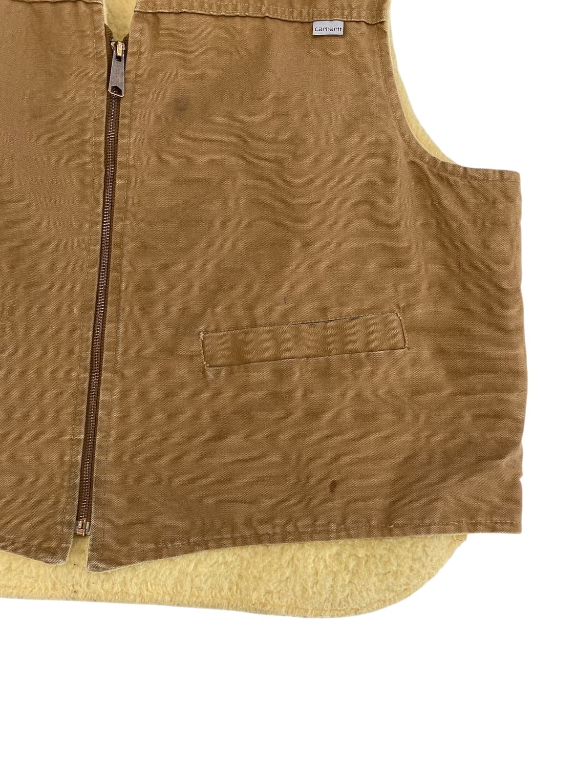 80‘s 칼하트 덕 캔버스 쉐르파 베스트  상품이미지4
