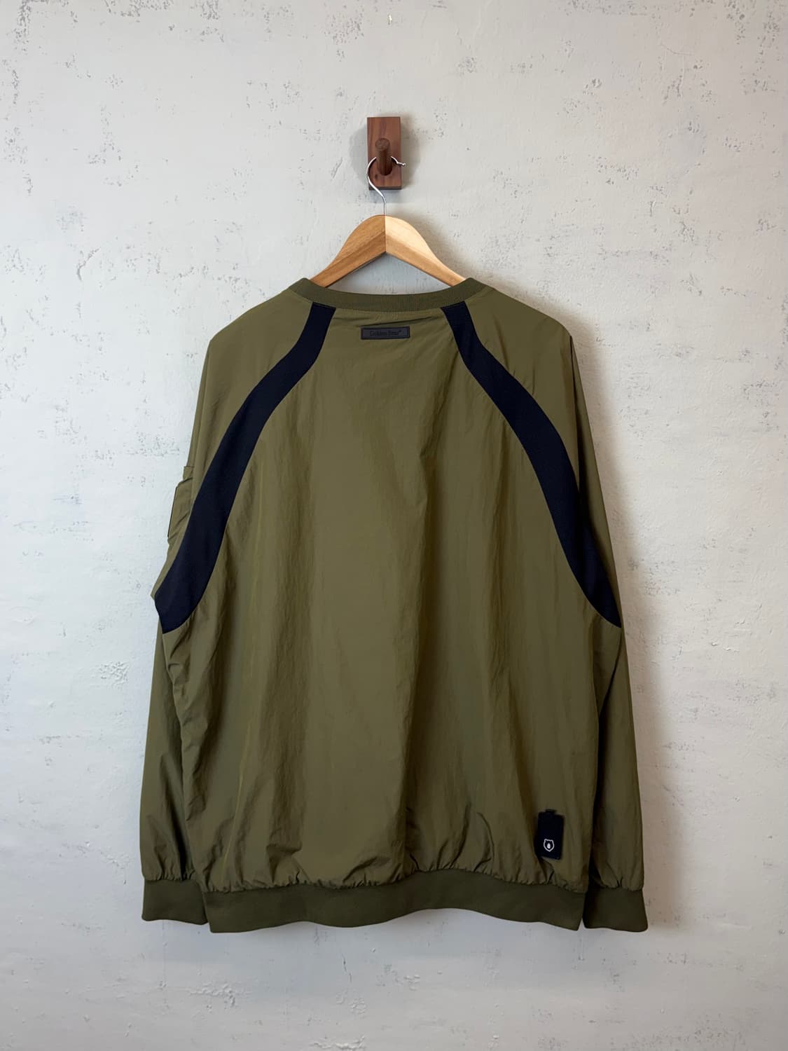 골든베어 올리브 그린 나일론 웜업 바람막이 상품이미지2
