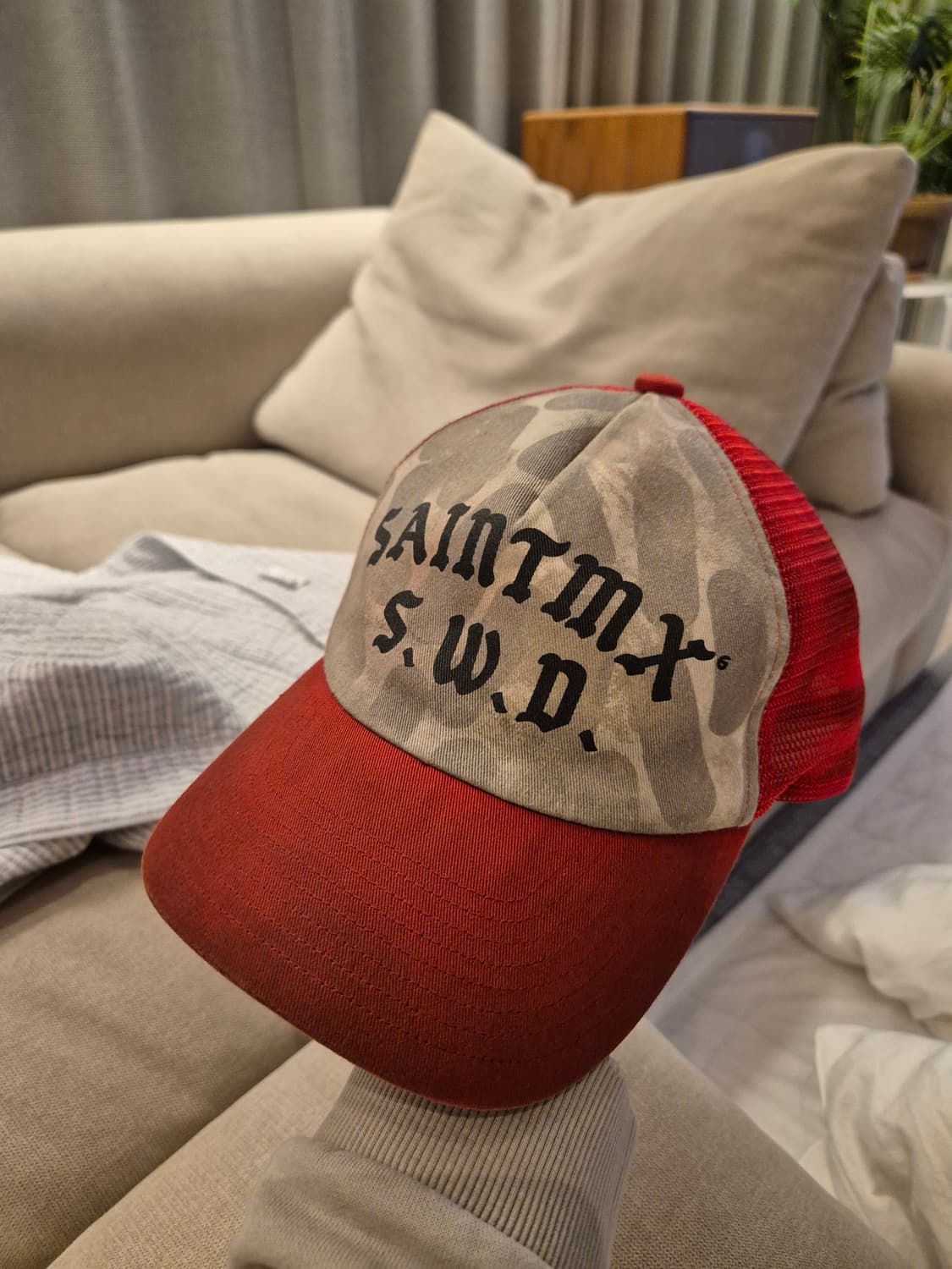 세인트미카엘 x 션 우더스푼 트러커 캡 상품이미지3