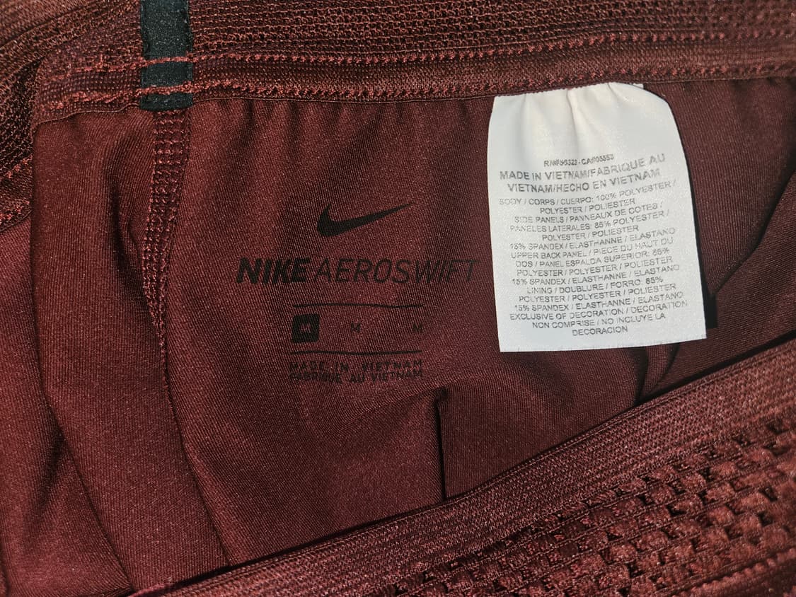 [해외M]나이키 에어로스위프트 하이브리드 2in1 러닝 쇼츠 버건디자주색 상품이미지10