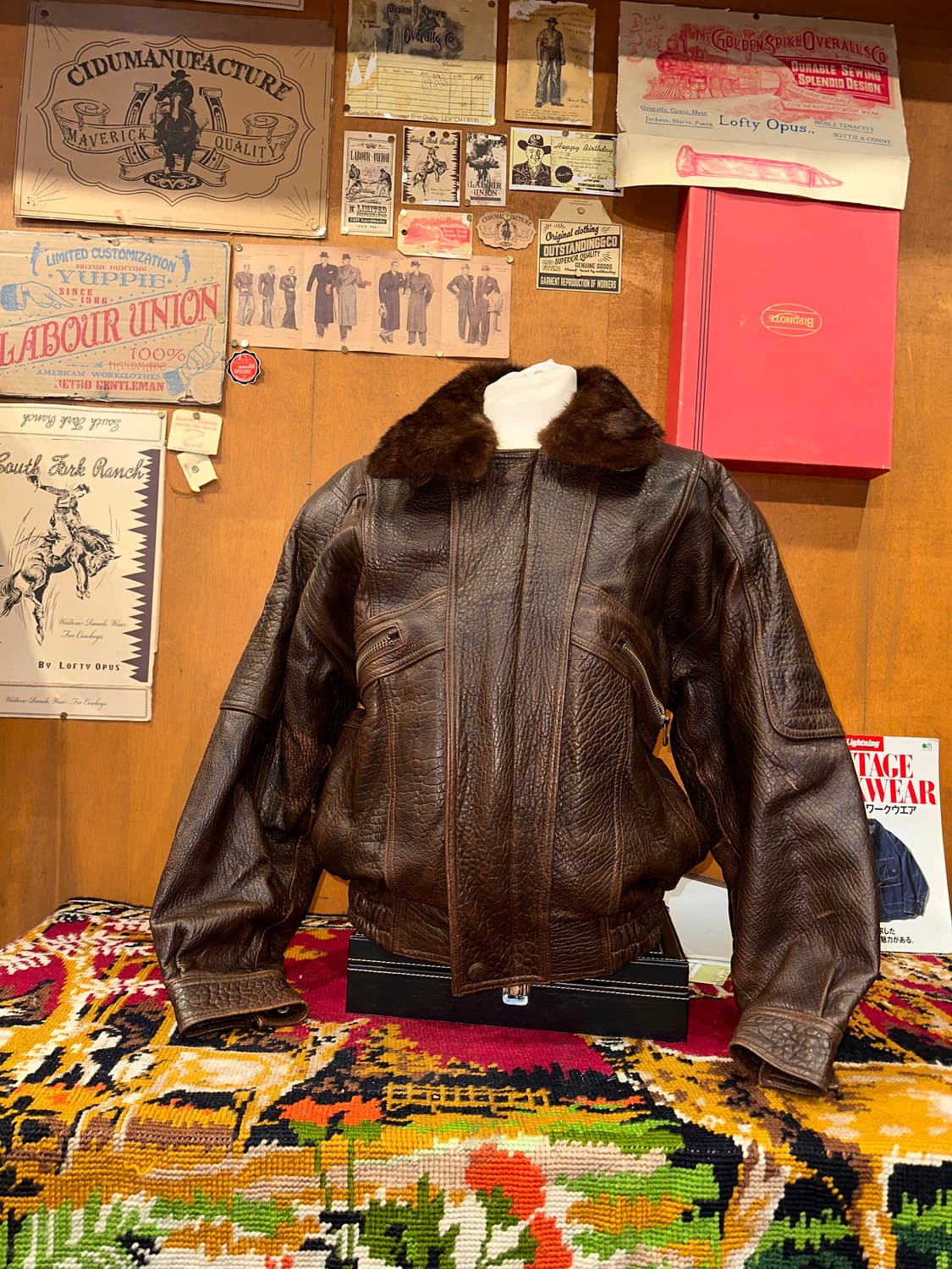 ( XL-2XL ) 가죽자켓 레더자켓 a2가죽 g1가죽 밀리터리 워크웨어 상품이미지3