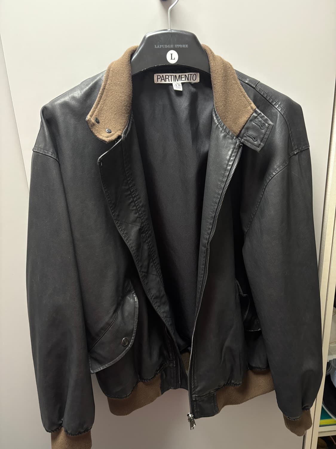 파르티멘토 레더 헤링턴 자켓 상품이미지1