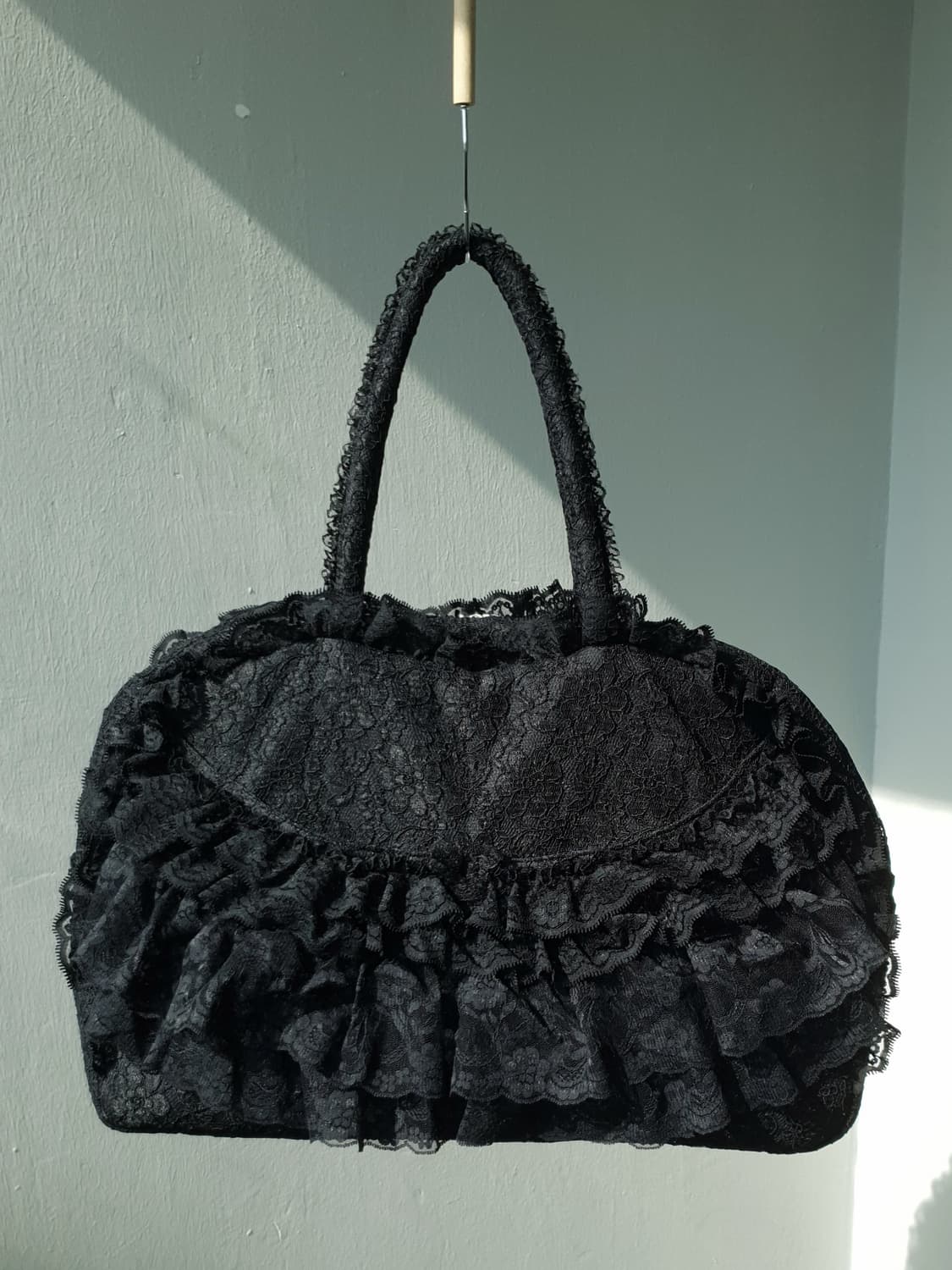 Vintage frill lace boston bag 상품이미지3