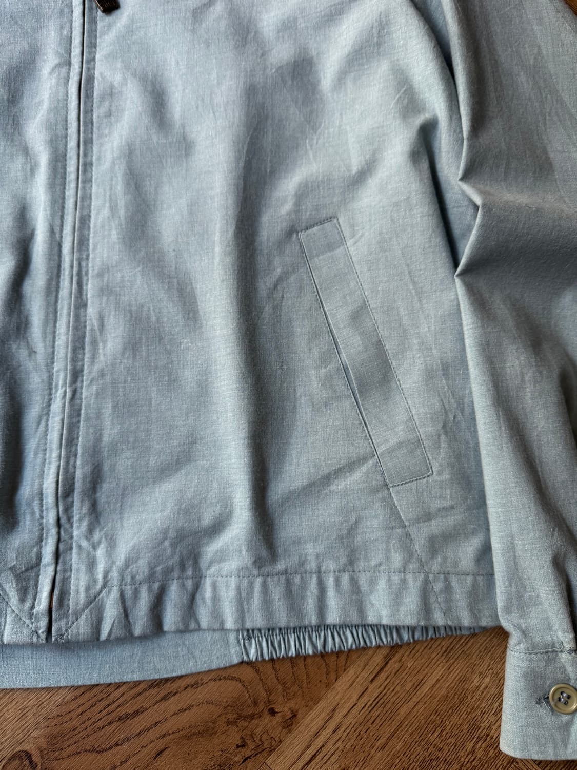 [L]60's 런던포그 Made in USA 샴브레이 드리즐러 자켓 상품이미지4