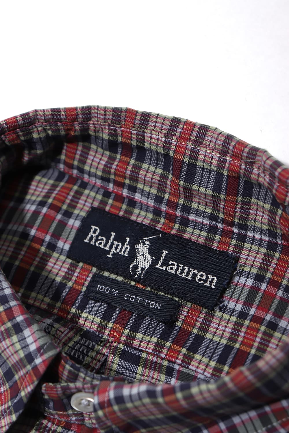 RALPH LAUREN 코튼 체크 셔츠 size L 상품이미지4