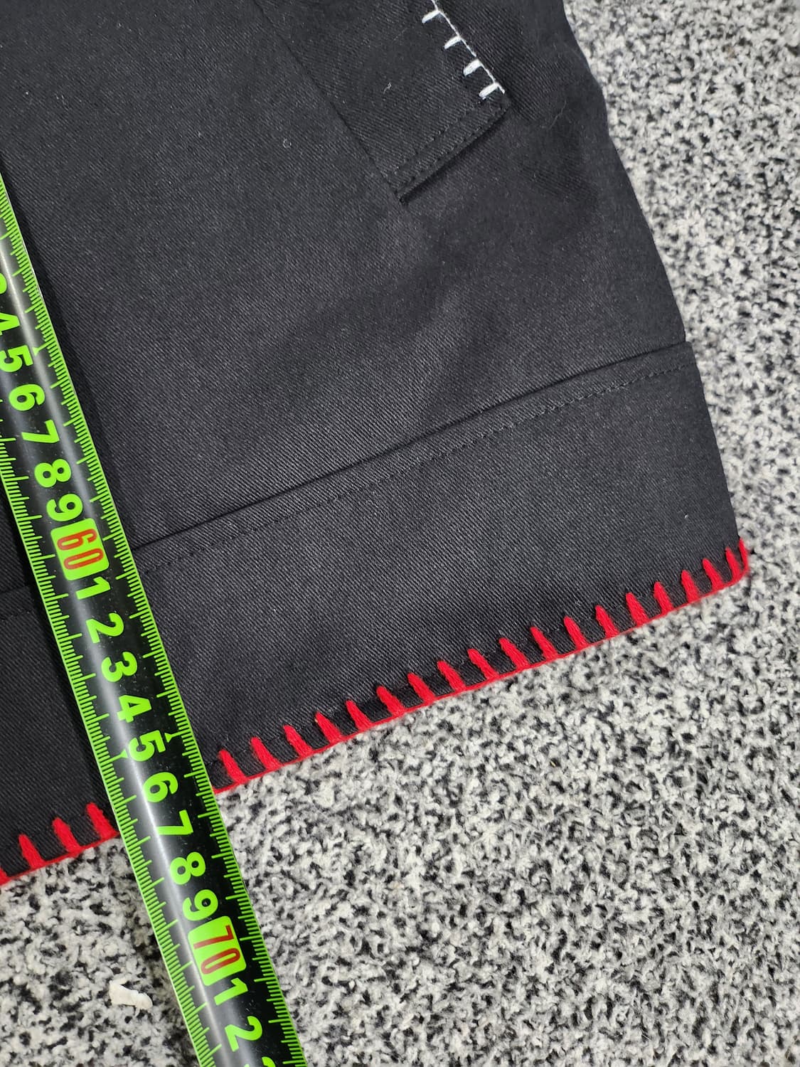 유니크 컬러 스티치 디테일 블랙 집업 자켓 상품이미지10