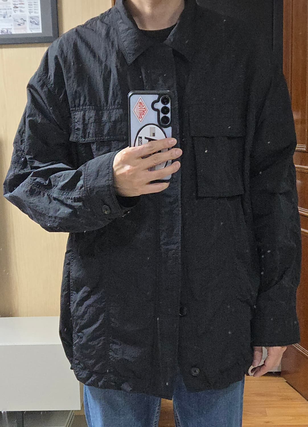 (착샷) 일꼬르소 오버핏 나일론 셔츠 자켓 상품이미지10