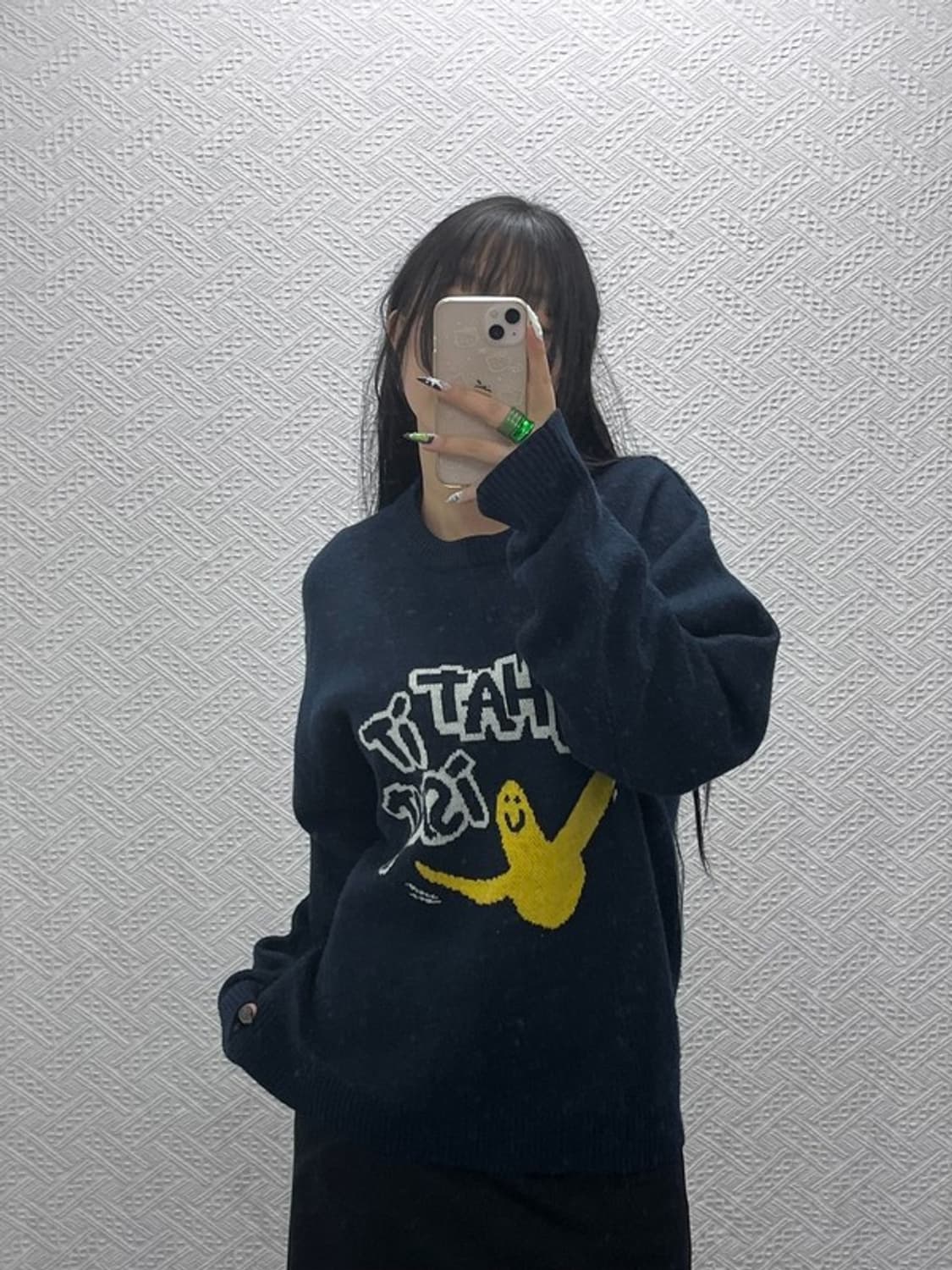 와릿이즌 올드스쿨 키치 오버핏 니트 S C08669 상품이미지1