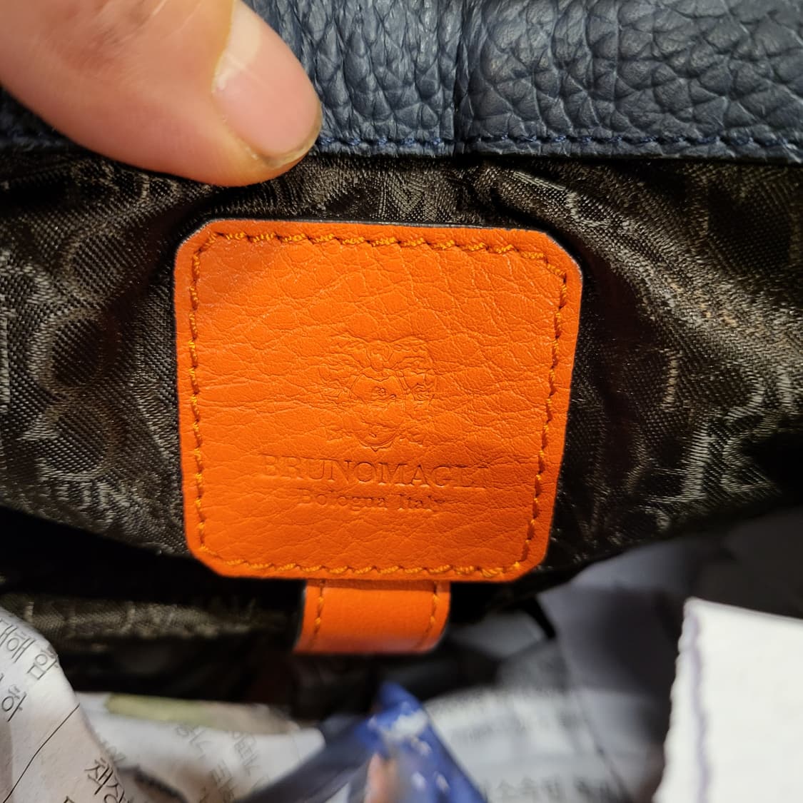 브루노 말리 레더 백팩 상품이미지8