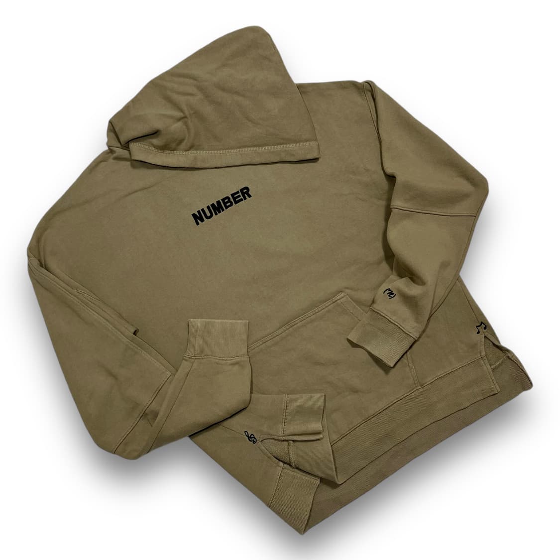 넘버 나인 x Freak's Store 음표 기호 자수 로고 후디 상품이미지2