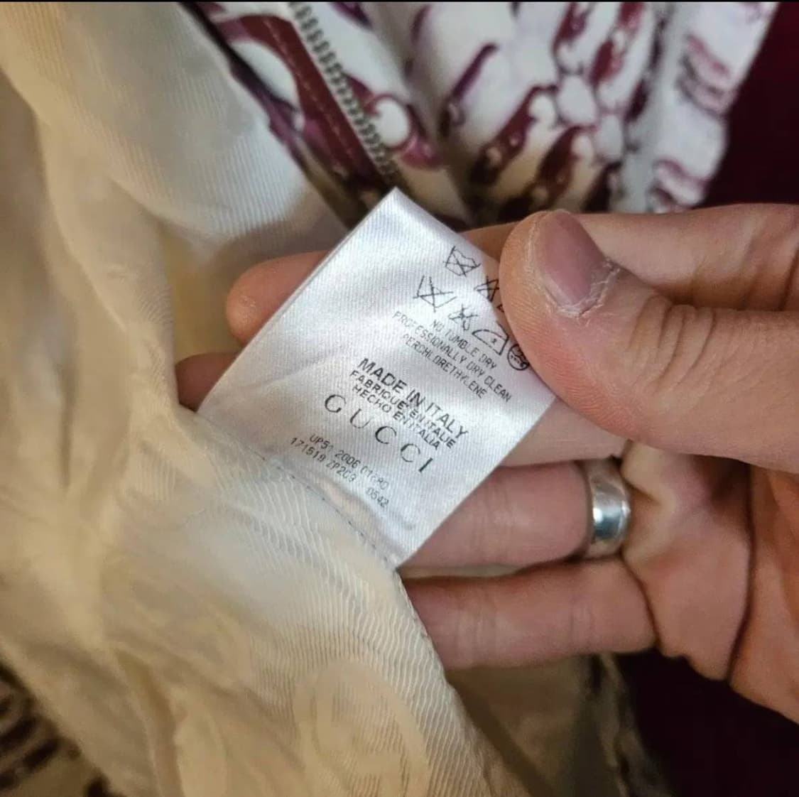 구찌(GUCCI) 실크 집업 카라넥 벨티드 자켓 38 상품이미지8