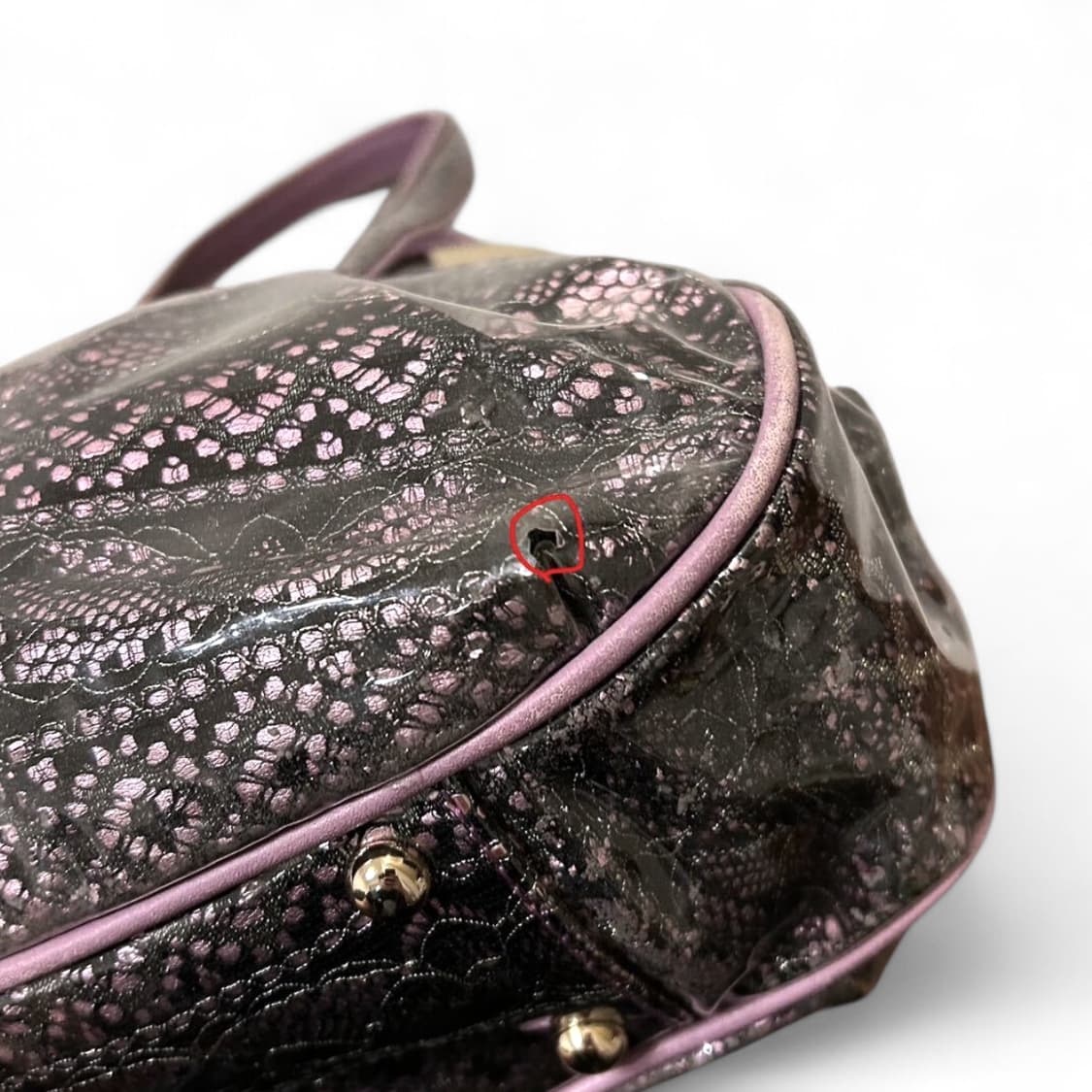 안나수이 퍼플 핸드백 상품이미지5