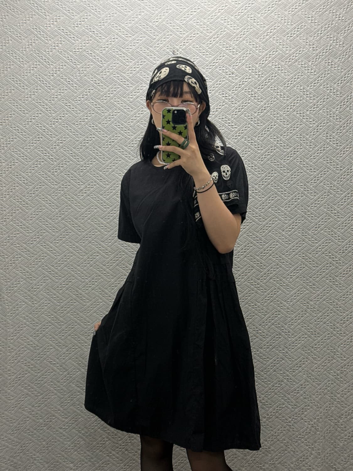 빈티지 고스모리 베이비돌 아방핏 플레어 반팔 원피스 K0374 상품이미지2