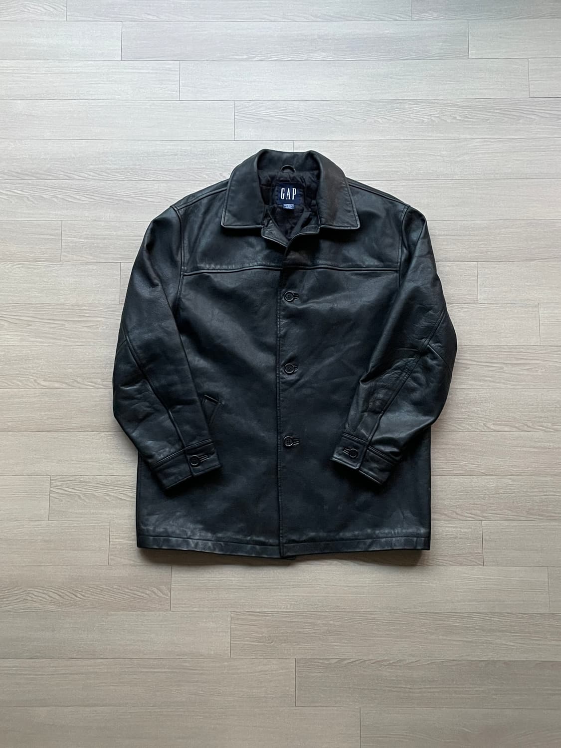 90s 올드갭 레더 카코트 gap carcoat 상품이미지1