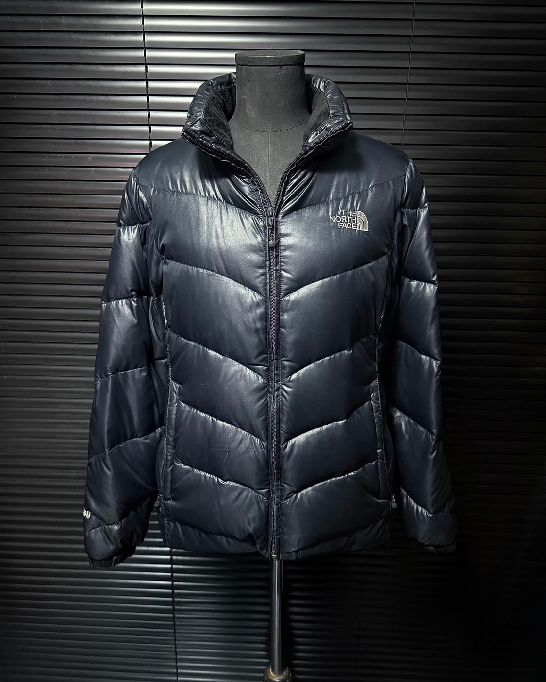 노스페이스 600 눕시 구스 다운 거위 털 하이넥 네이비 남색 90 S 상품이미지1