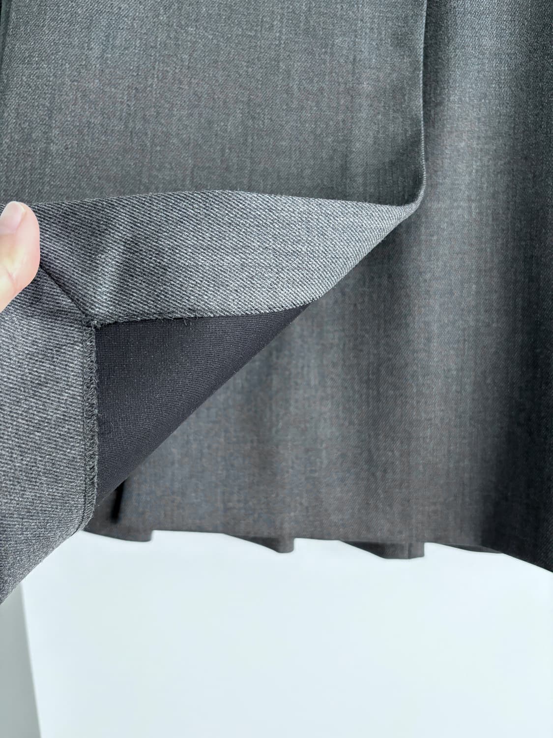 Neil Barrett 닐바렛 그레이 플리츠 스커트 38 상품이미지3