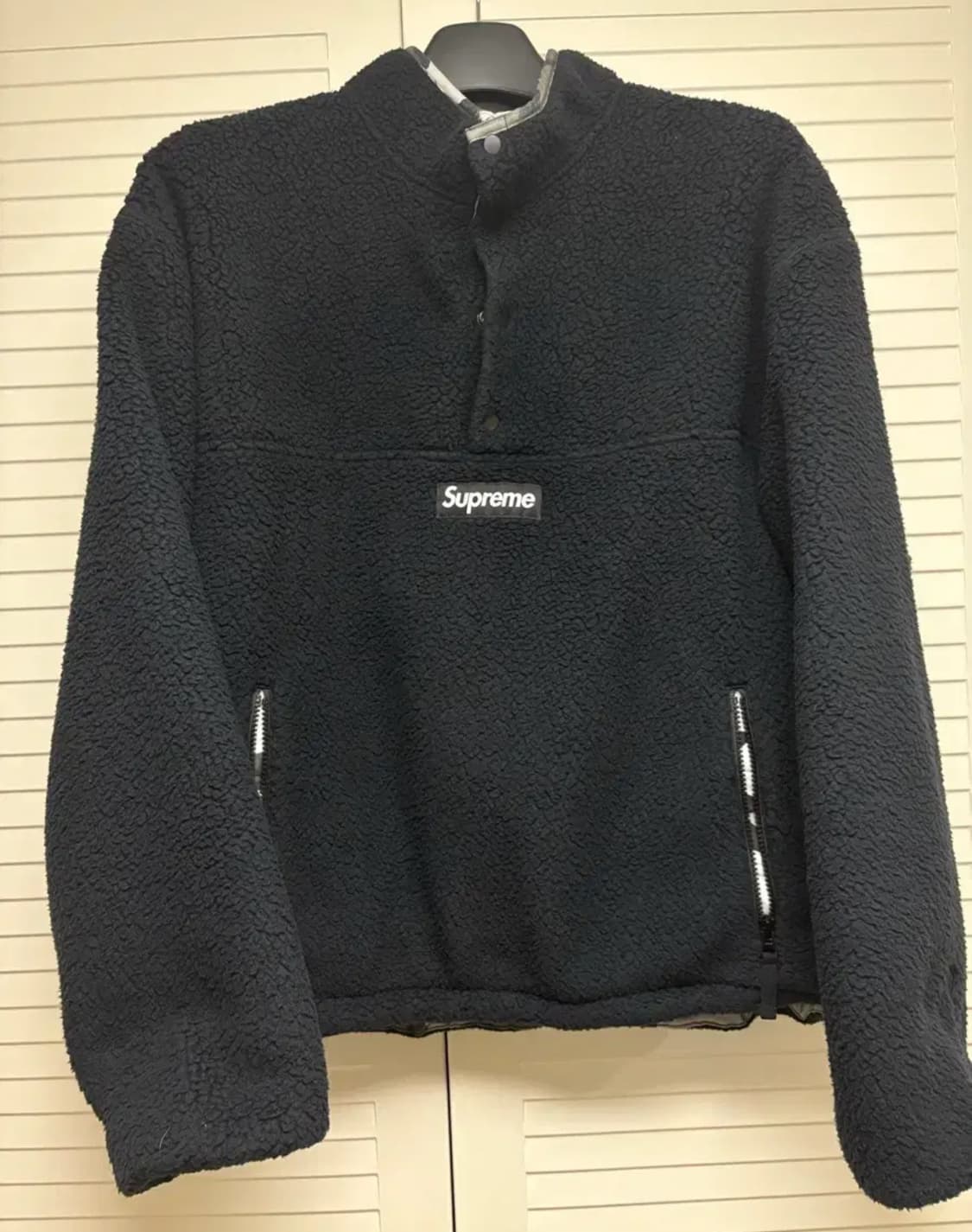 슈프림 폴라텍 셔링 리버시블 풀오버 블랙 - 25FW 상품이미지4