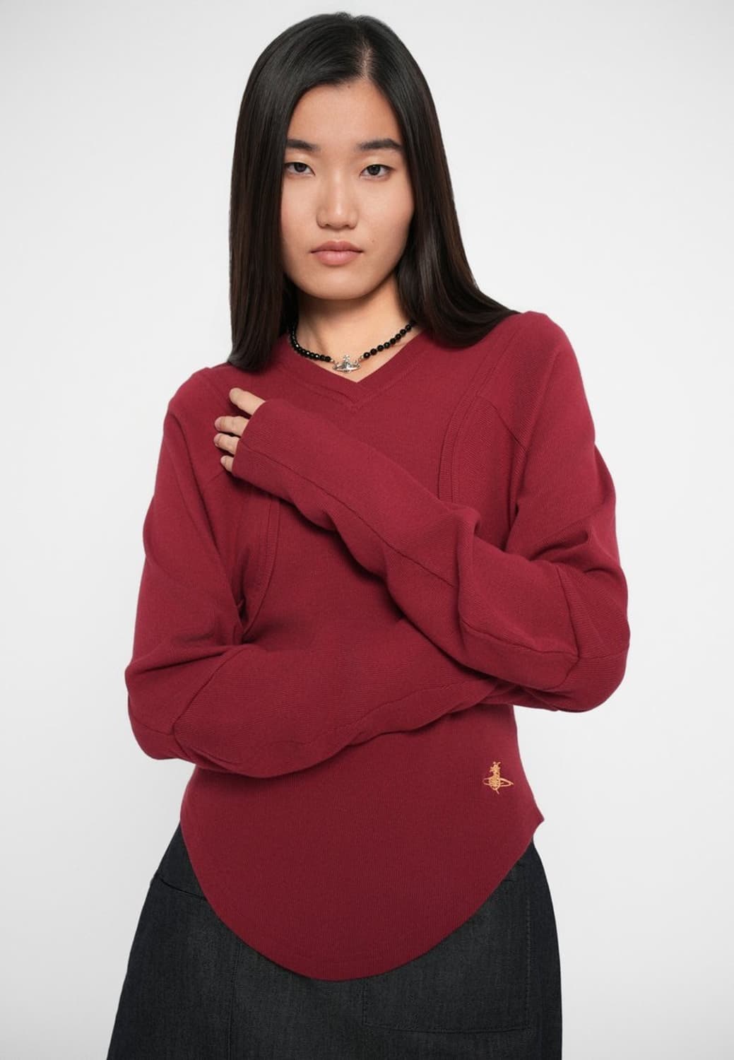 [XS,S,M]비비안웨스트우드 25fw POURPOINT 저지 탑 상품이미지6