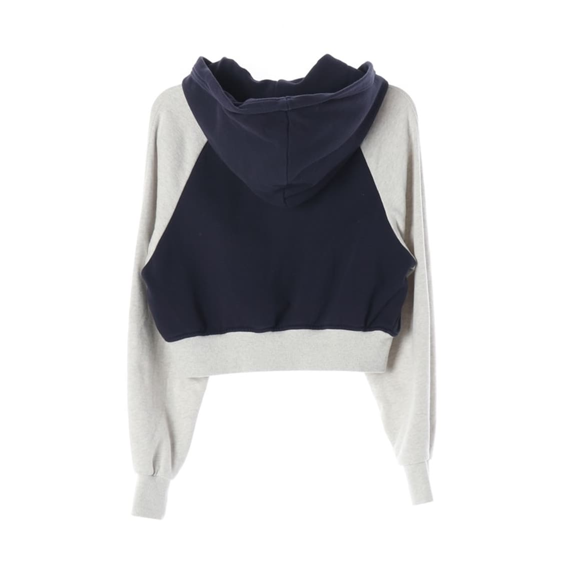 NERDY 투톤 크롭 후드 집업 XS 상품이미지2