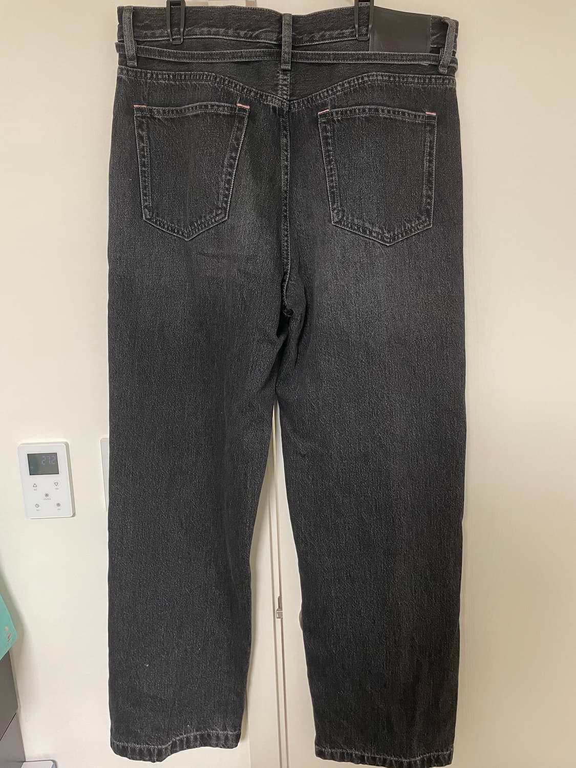 Acne Studios 남성 블랙 와이드 데님 팬츠 상품이미지3
