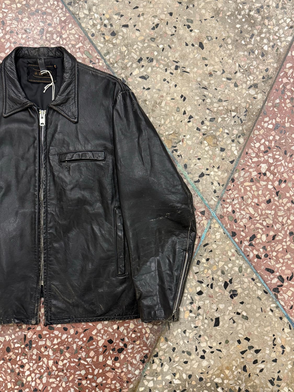 Brent 60s CafeRacer Leather Jacket (42) 상품이미지3