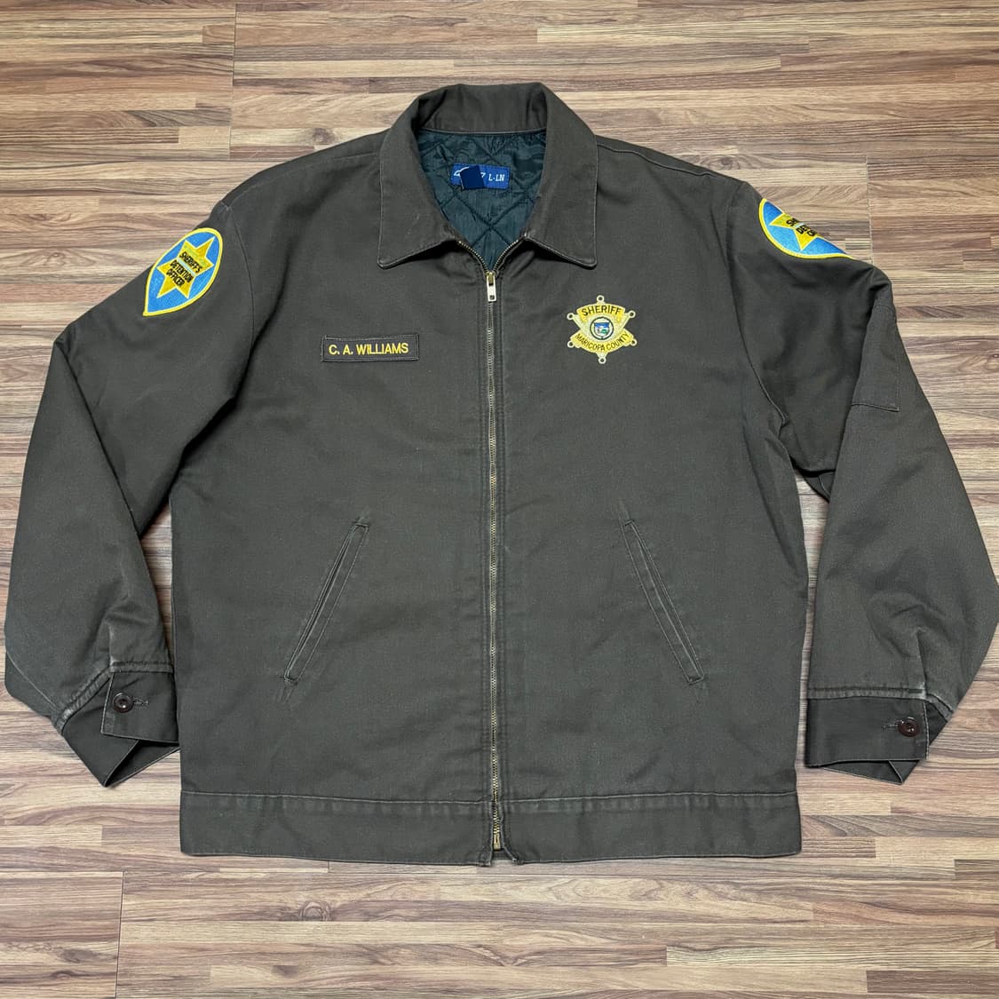 빈티지 디키즈 아이젠하워 브라운 쉐리프 보안관 유니폼 자켓 l 상품이미지1