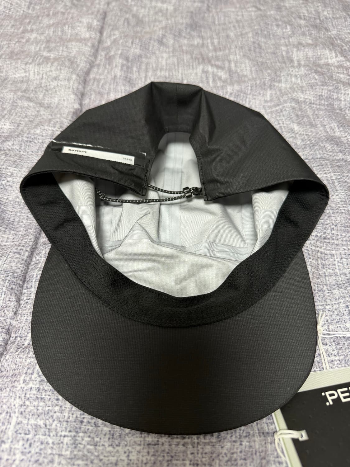 새티스파이 퍼텍스 3L 레인 캡 블랙 상품이미지6