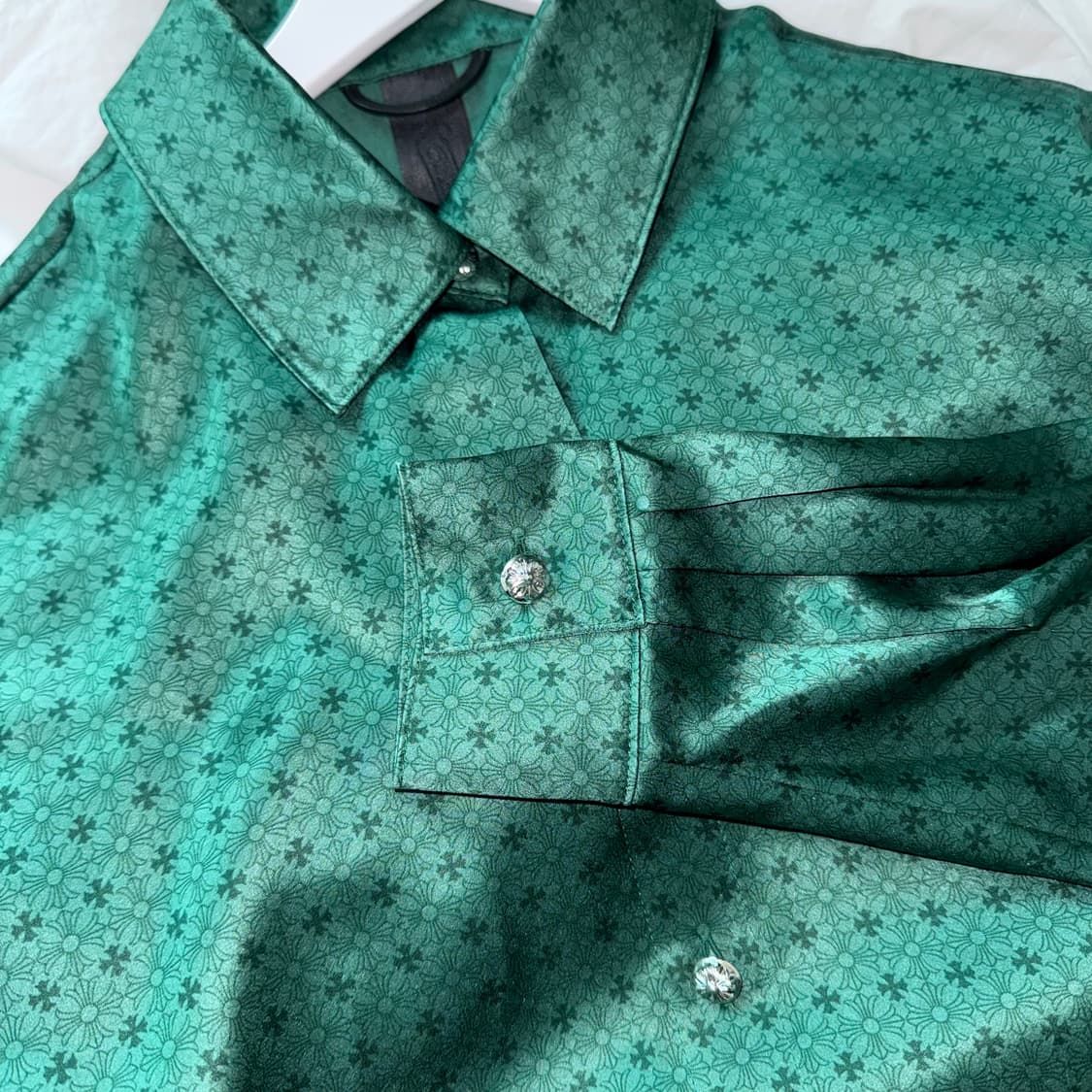 Chrome Hearts Silk Shirts Green 상품이미지3