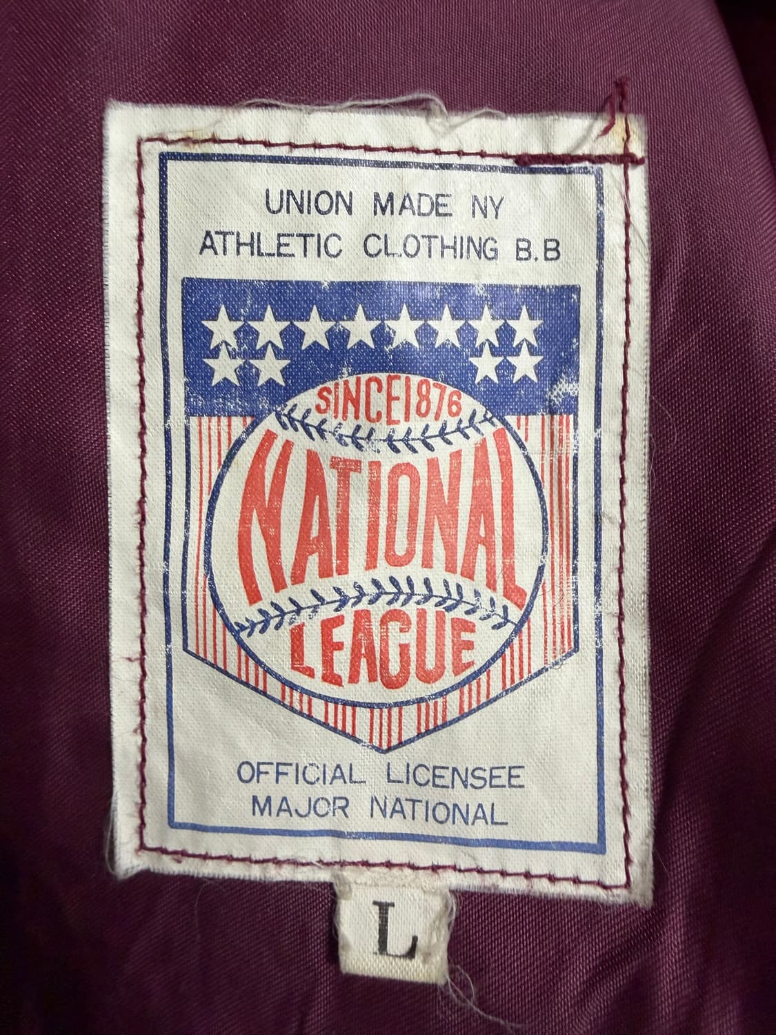 80s 필라델피아 필리스 새틴 봄버 자켓 상품이미지3