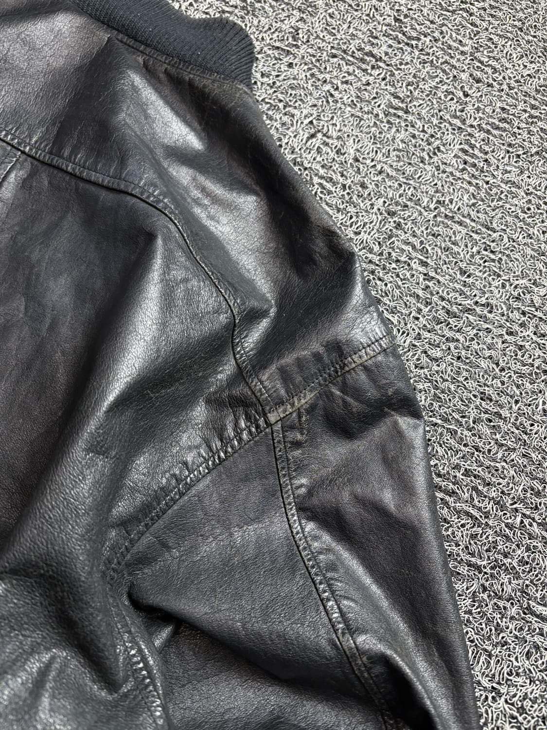 90s 빈티지 아카이브 소가죽 봄버 레더 자켓 2354 상품이미지6