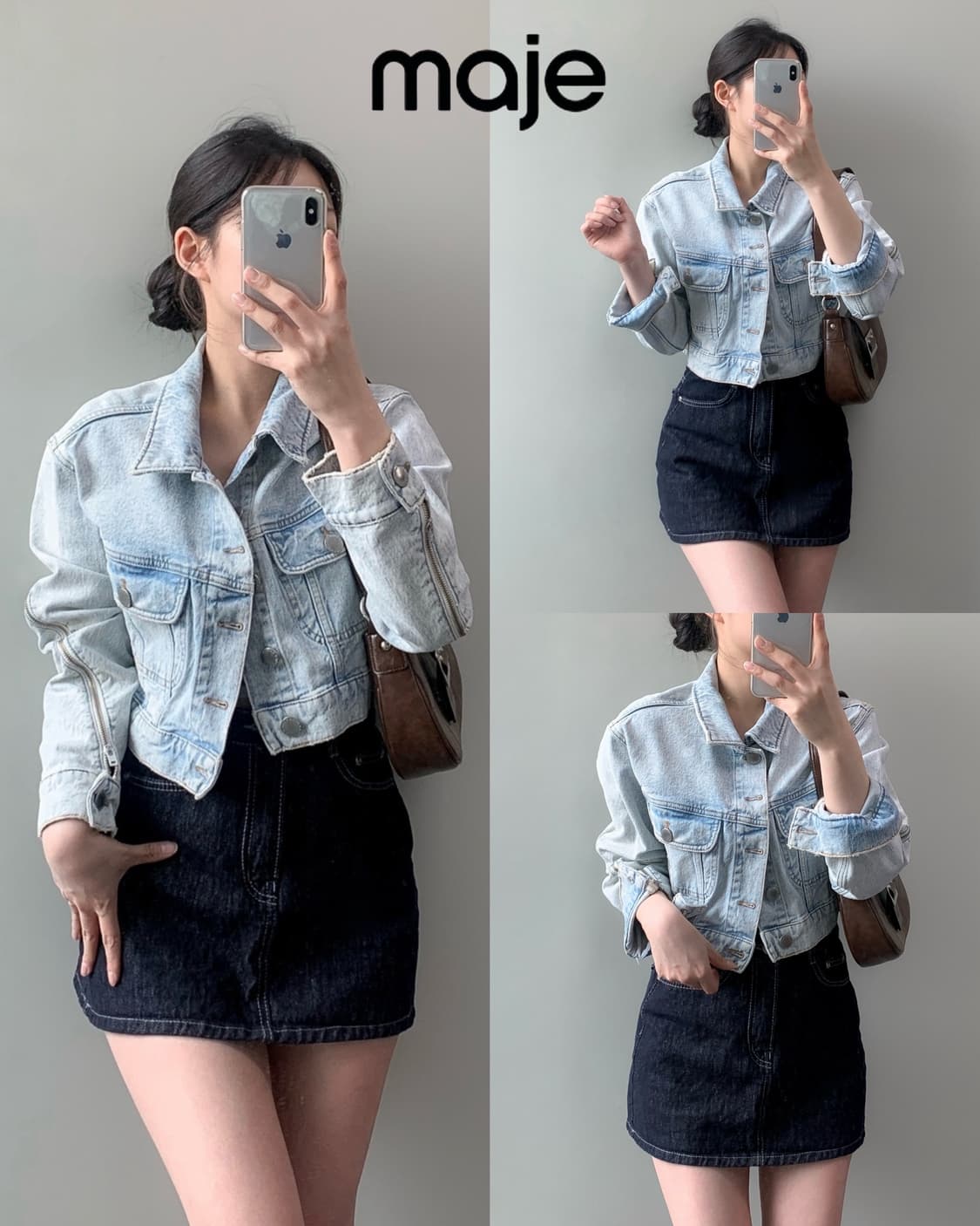 마쥬 데님 크롭 자켓 상품이미지1